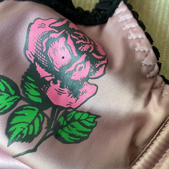 Betsey Johnson lavender rose silky bra size 34 a - Picture 8 of 9